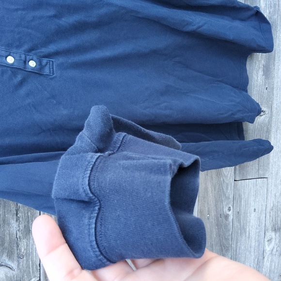 Lands' End Men's Navy long sleeved Shirt size XXL/T - Picture 5 of 5